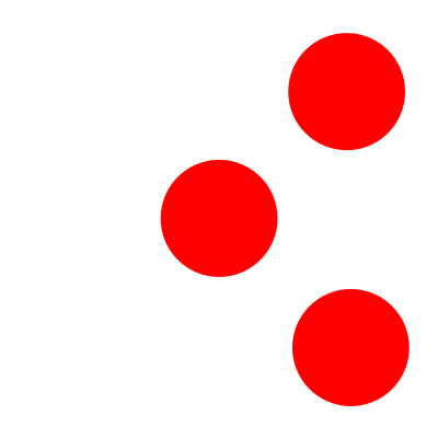3 red dots domino