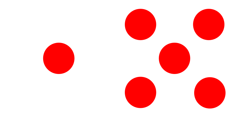 6 red dots domino 