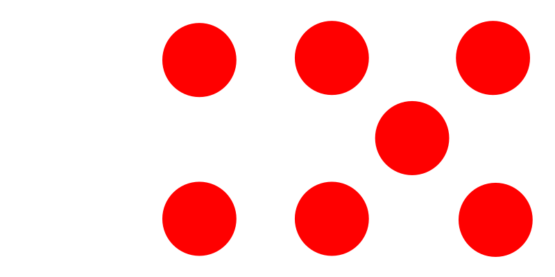 7 red dots domino 